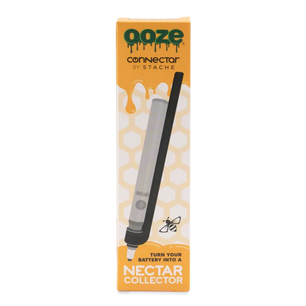Ooze X Stache Connectar - 510 Dab Straw Attachment - Black - Image 5