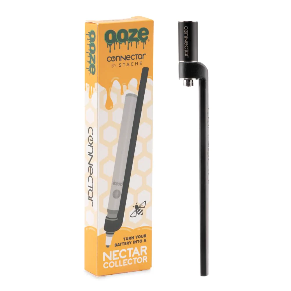 Ooze X Stache Connectar - 510 Dab Straw Attachment - Black - Image 6