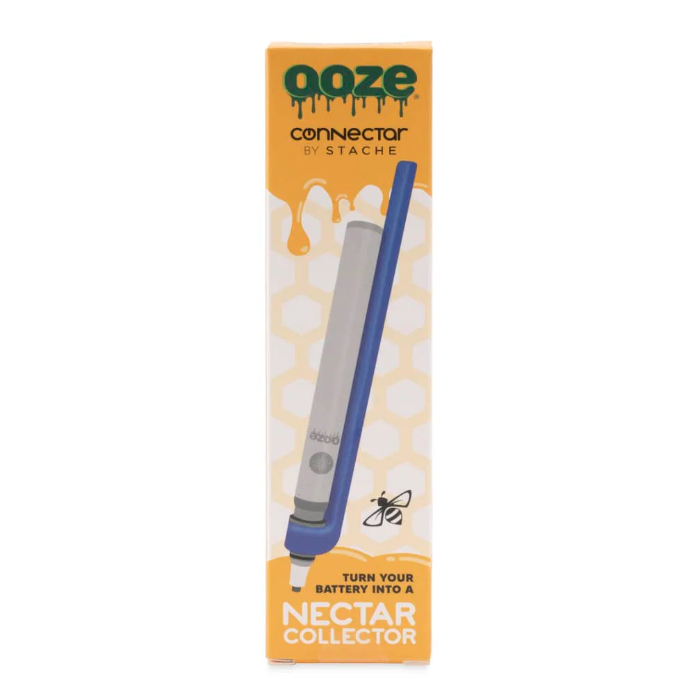 Ooze X Stache Connectar - 510 Dab Straw Attachment - Blue - Image 5