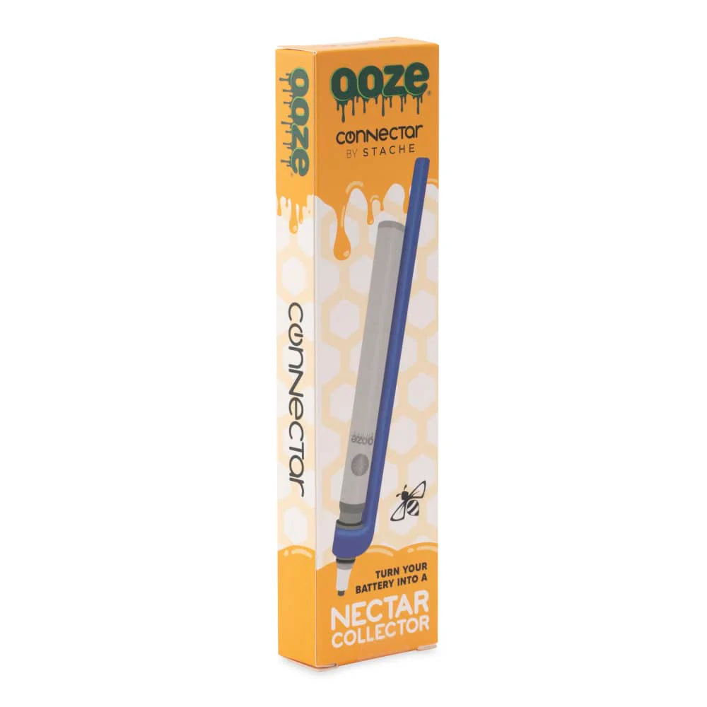 Ooze X Stache Connectar - 510 Dab Straw Attachment - Blue - Image 7