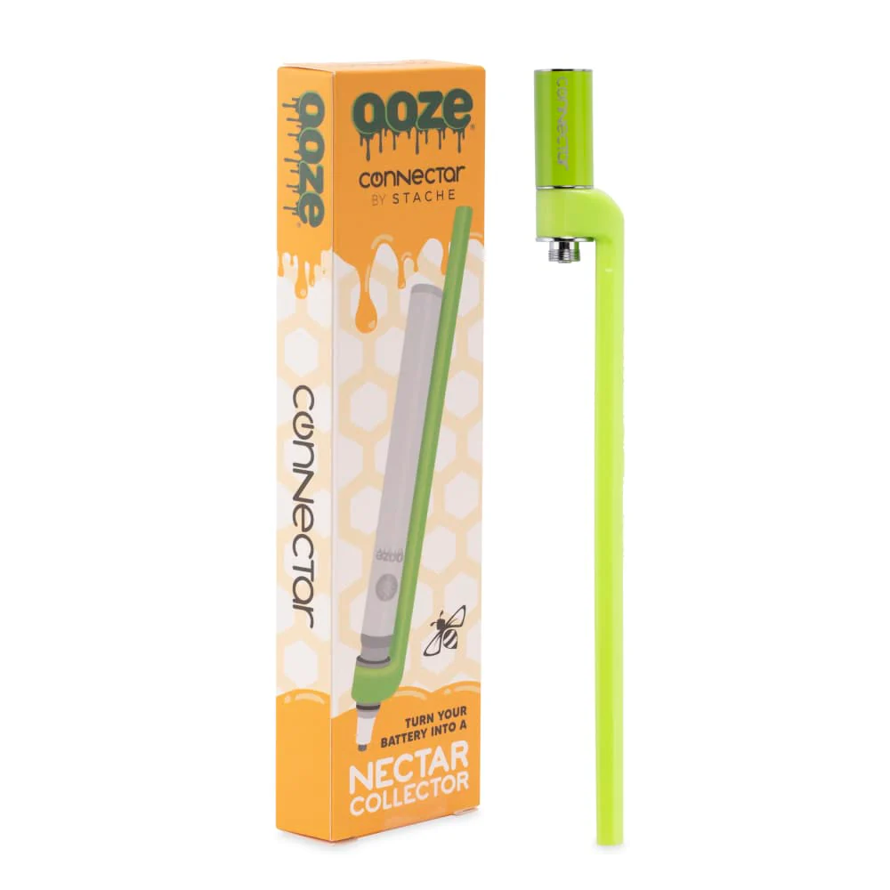 Ooze X Stache Connectar - 510 Dab Straw Attachment - Green - Image 7