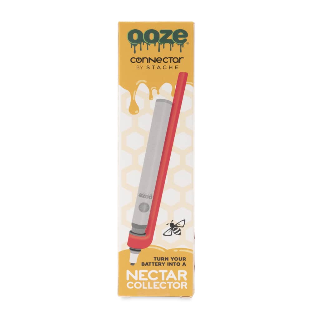 Ooze X Stache Connectar - 510 Dab Straw Attachment - Red - Image 5