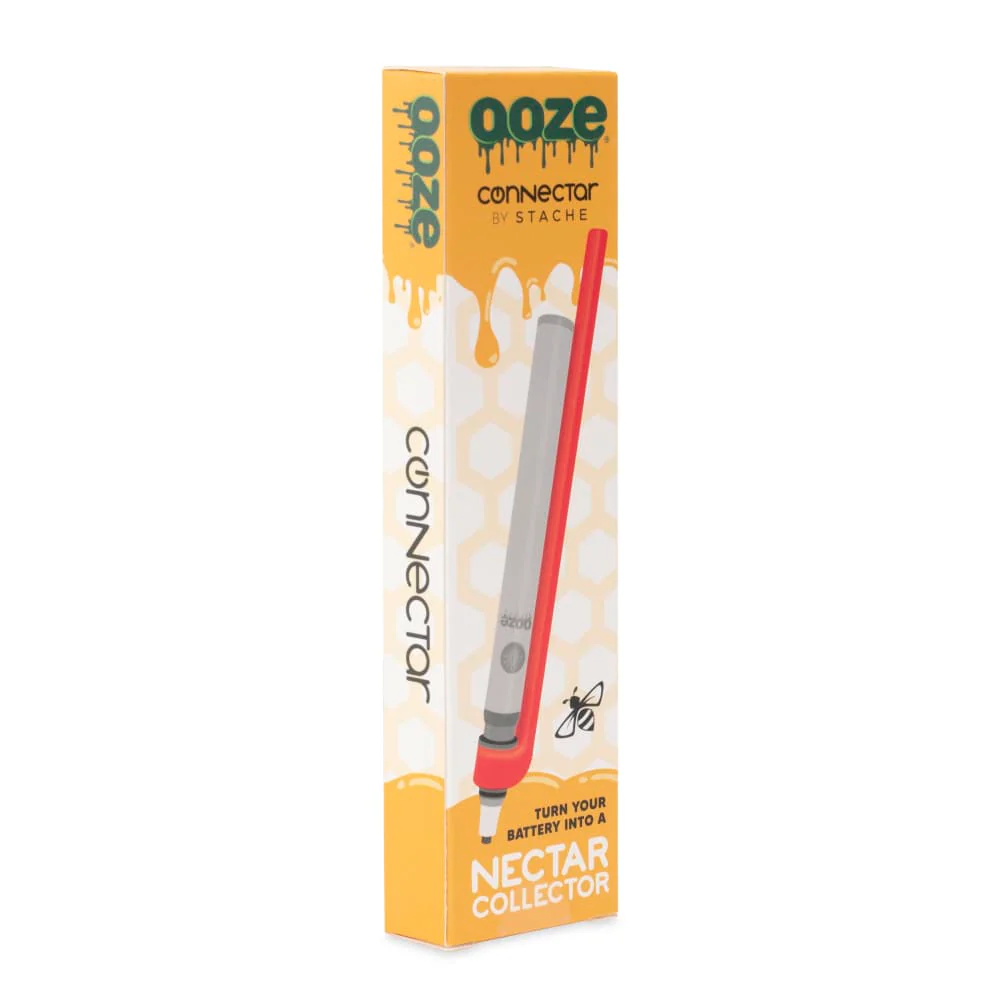 Ooze X Stache Connectar - 510 Dab Straw Attachment - Red - Image 7