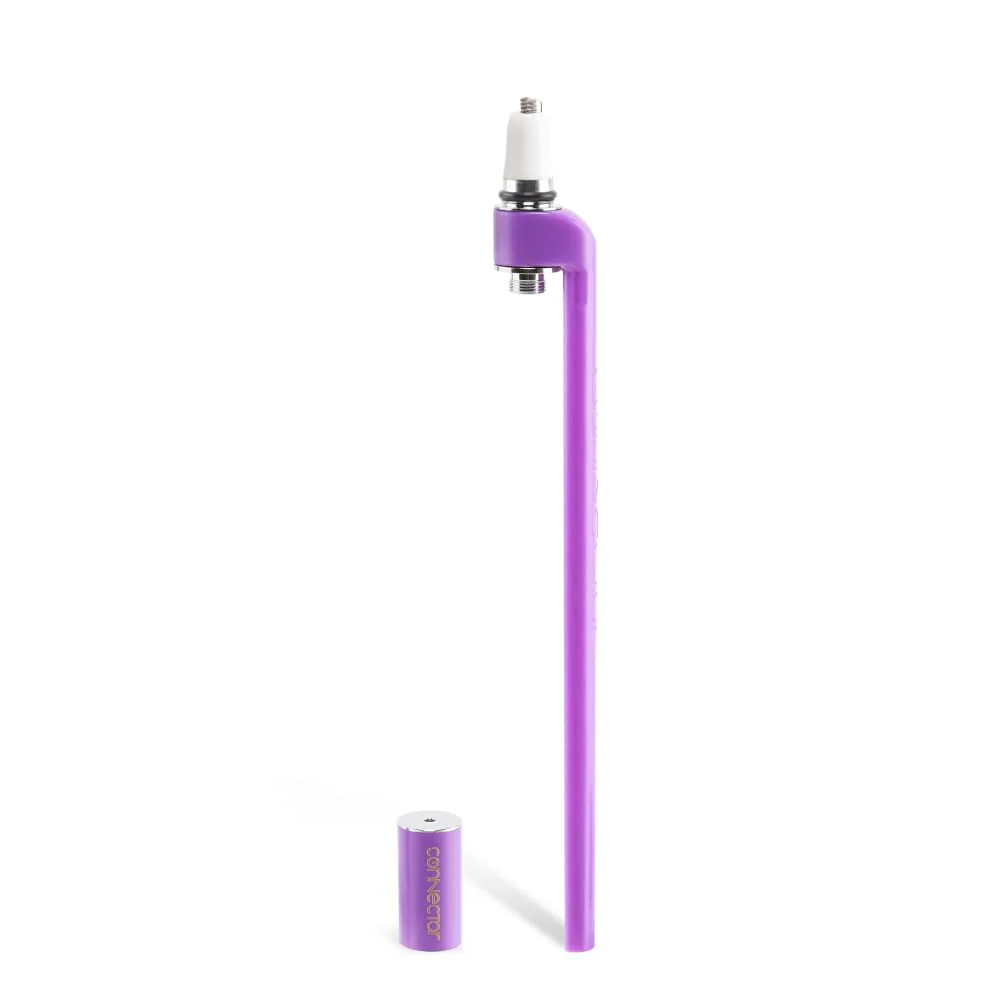Ooze X Stache Connectar - 510 Dab Straw Attachment - Purple - Image 3