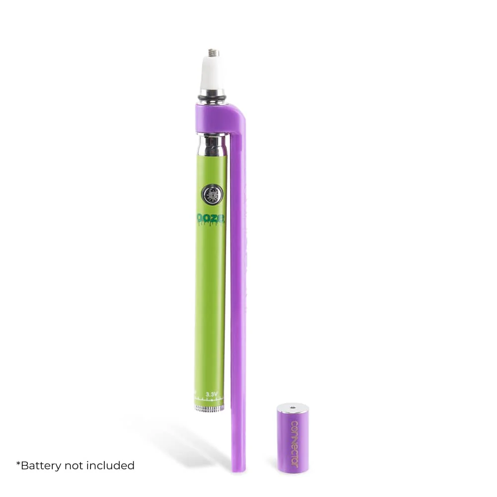 Ooze X Stache Connectar - 510 Dab Straw Attachment - Purple - Image 4
