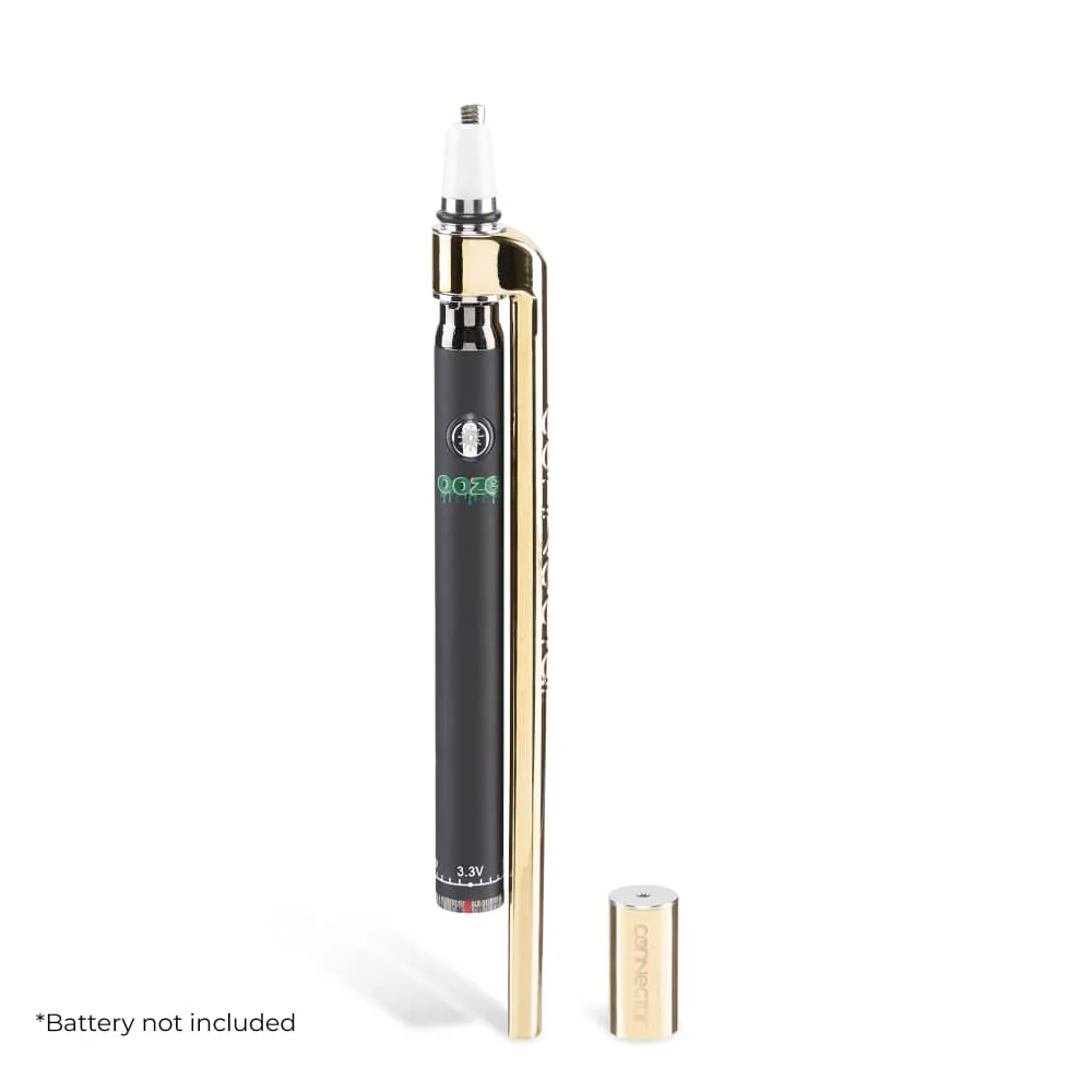Ooze X Stache Connectar - 510 Dab Straw Attachment - Gold - Image 5