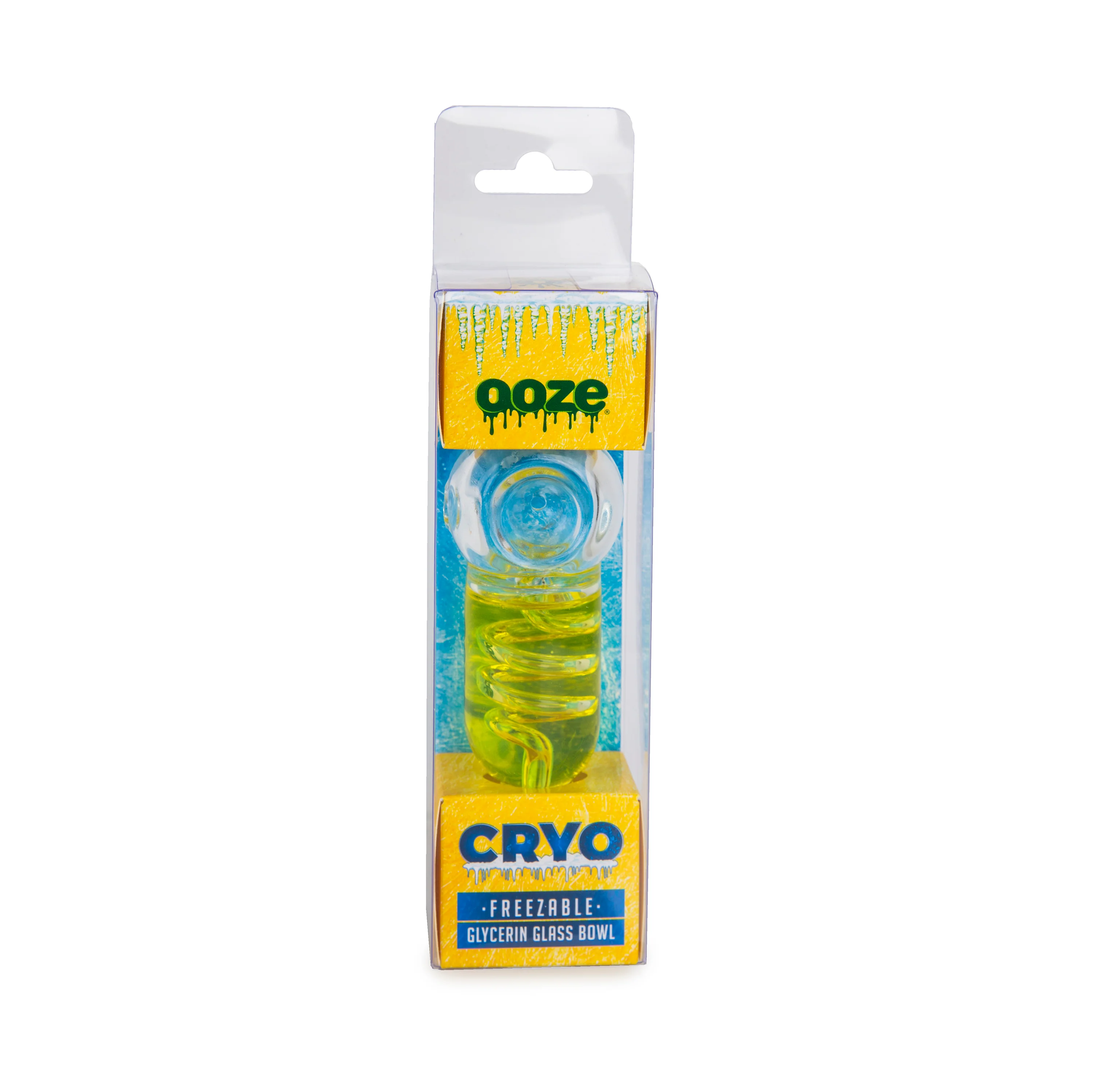 Ooze Cryo Freezable Glycerin Glass Bowl - Yellow - Image 4