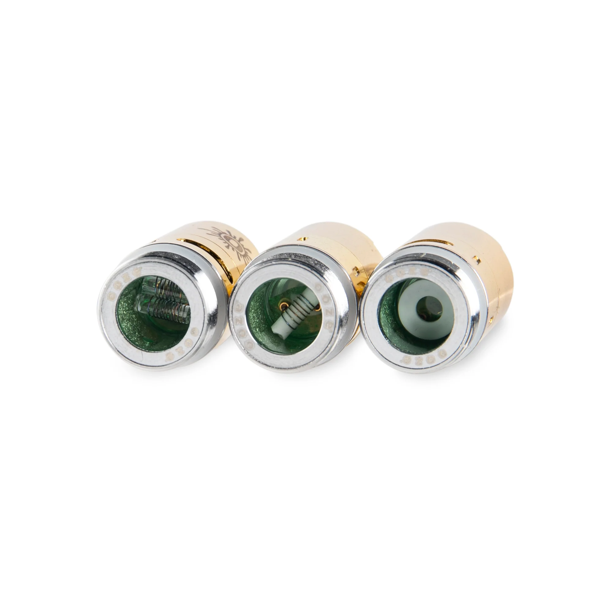 Ooze Fusion Vaporizer Replacement Atomizer 3-Pack + Mouthpiece - Lucky Gold - Image 3