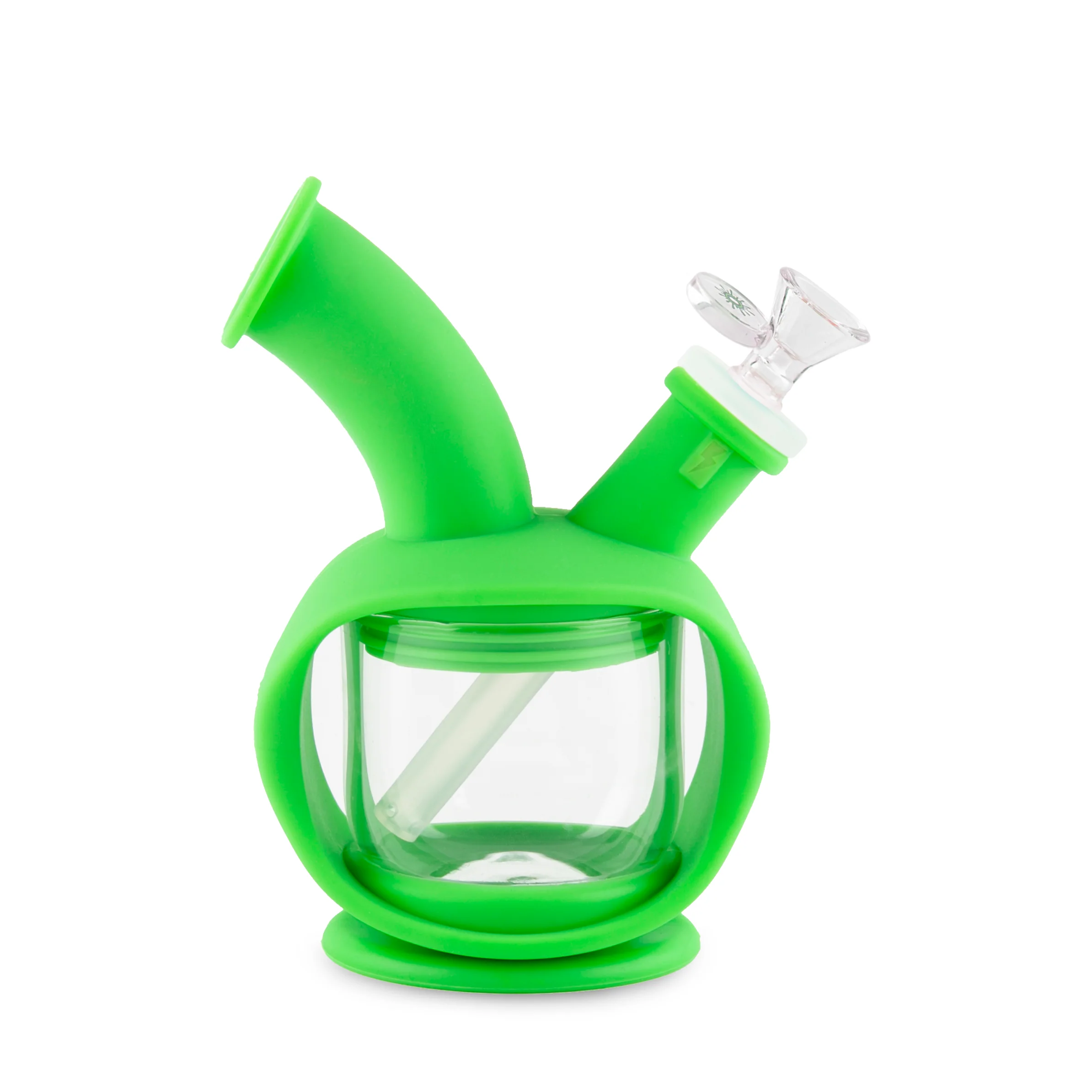 Ooze Kettle Silicone Water Bubbler & Dab Rig - Slime Green - Image 4