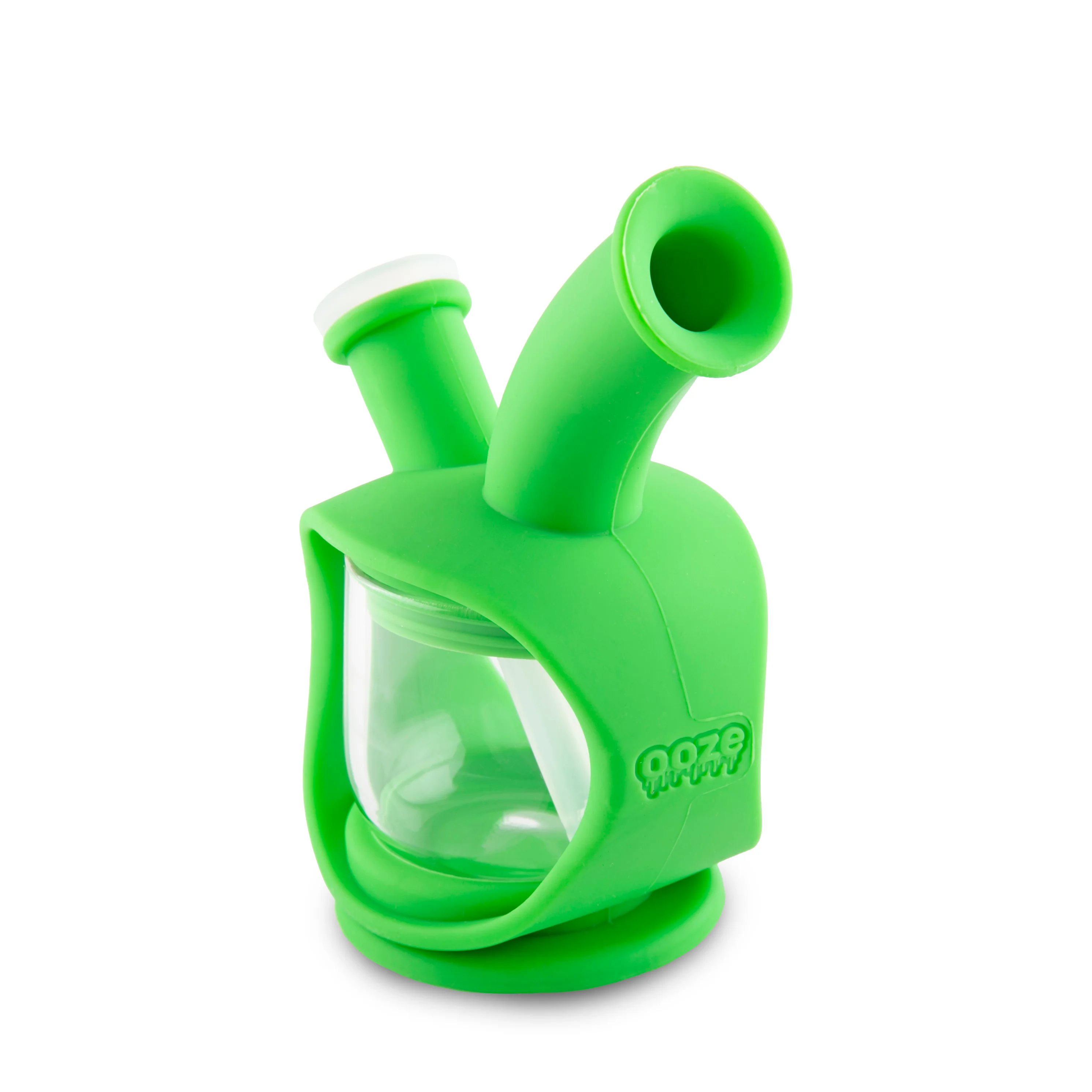 Ooze Kettle Silicone Water Bubbler & Dab Rig - Slime Green - Image 5