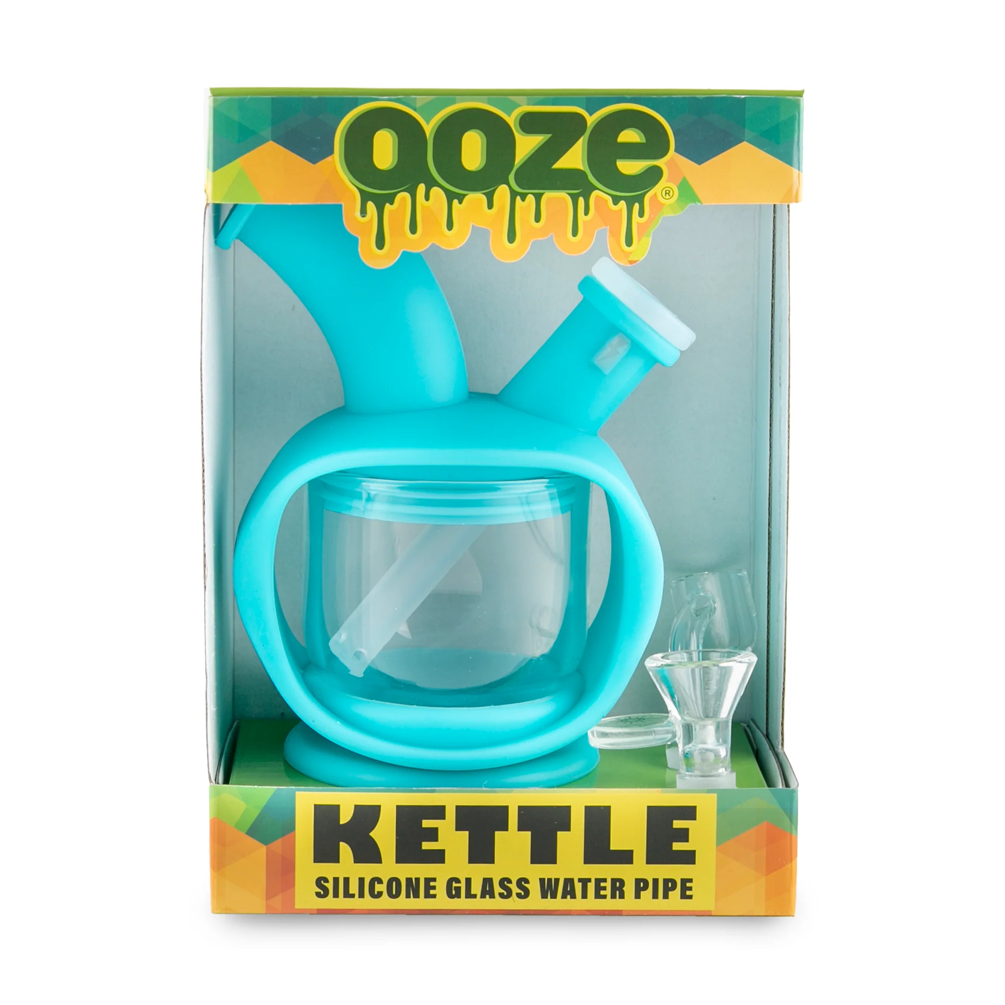 Ooze Kettle Silicone Water Bubbler & Dab Rig - Aqua Teal - Image 7