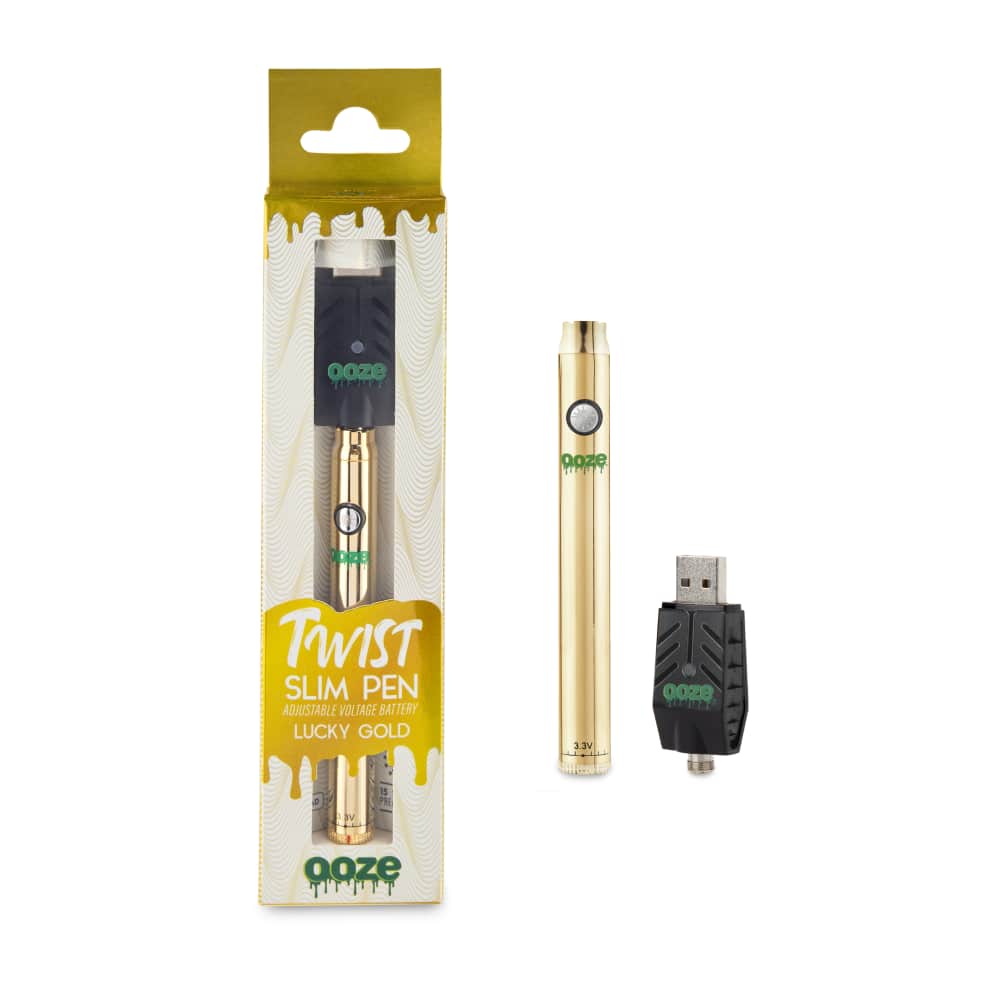 Twist Slim Pen - 320 mAh Flex Temp Battery - Lucky Gold - Image 4