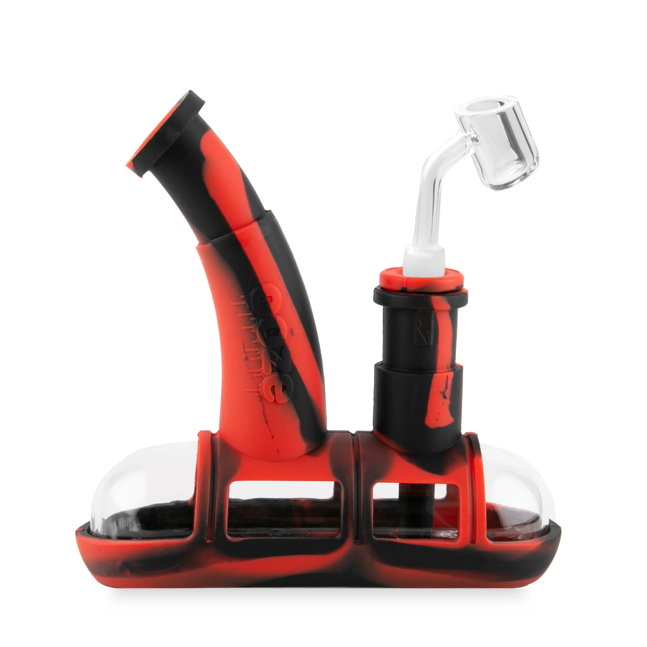 Ooze Steamboat Silicone Water Bubbler & Dab Rig - Lava - Image 4