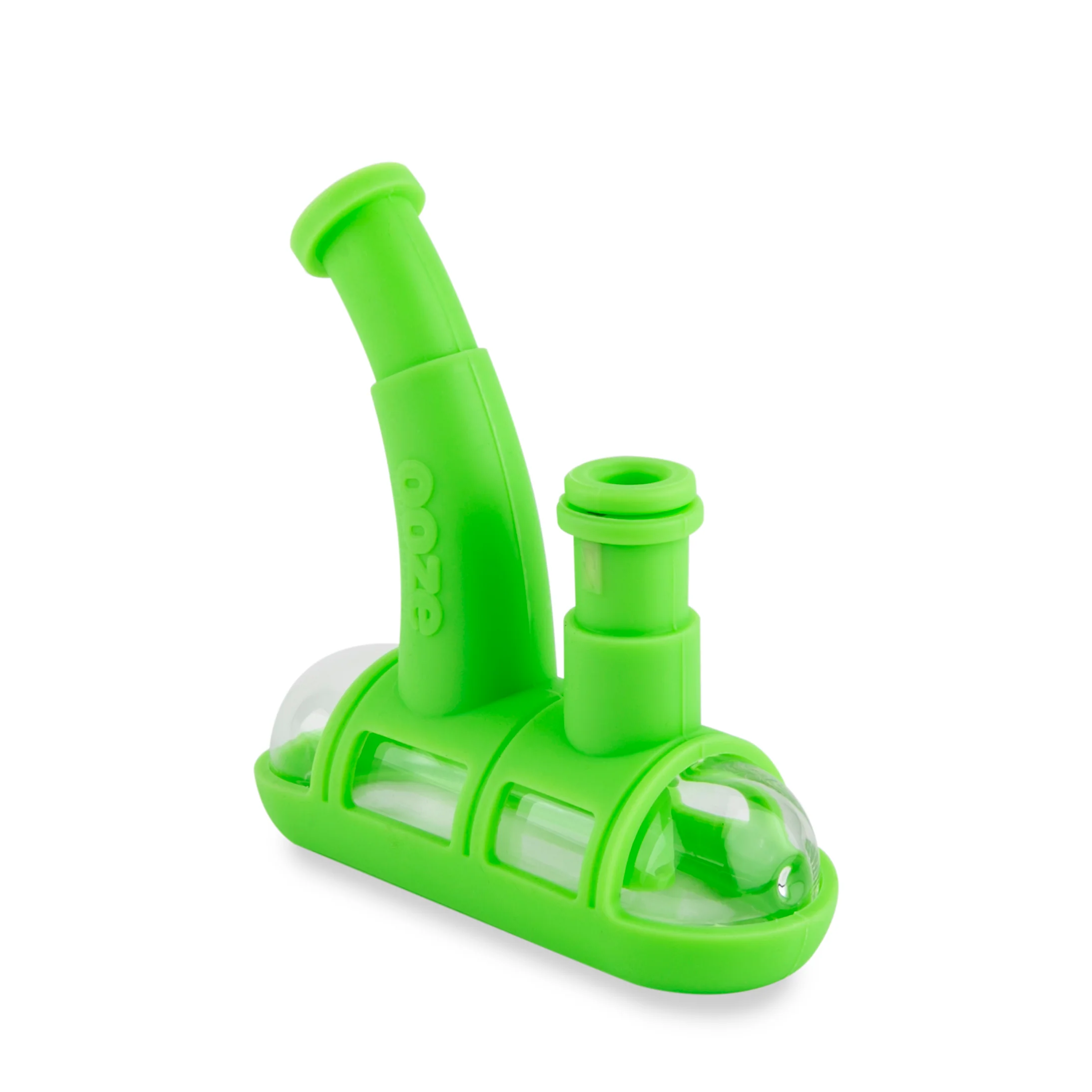 Ooze Steamboat Silicone Water Bubbler & Dab Rig - Slime Green - Image 5