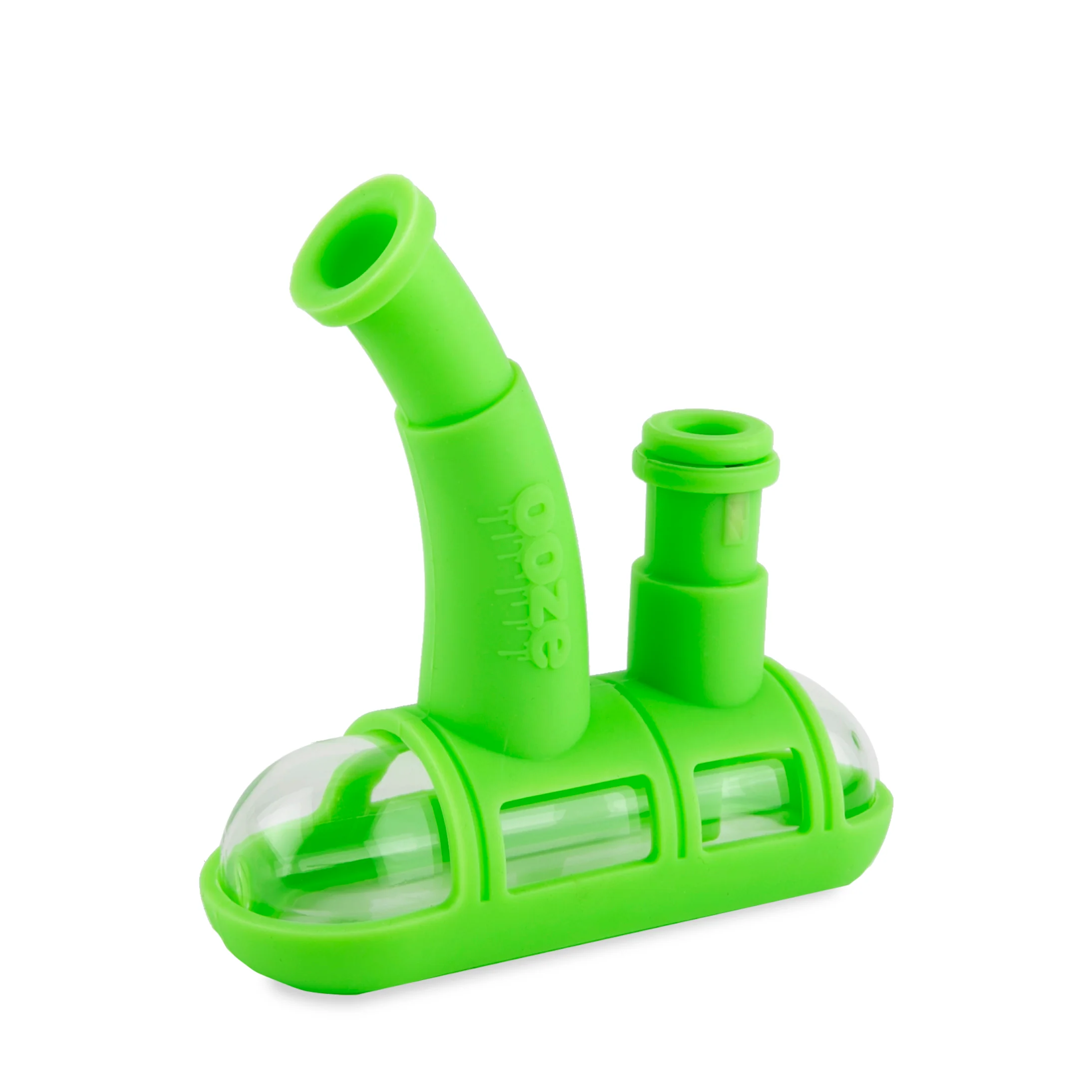 Ooze Steamboat Silicone Water Bubbler & Dab Rig - Slime Green - Image 6