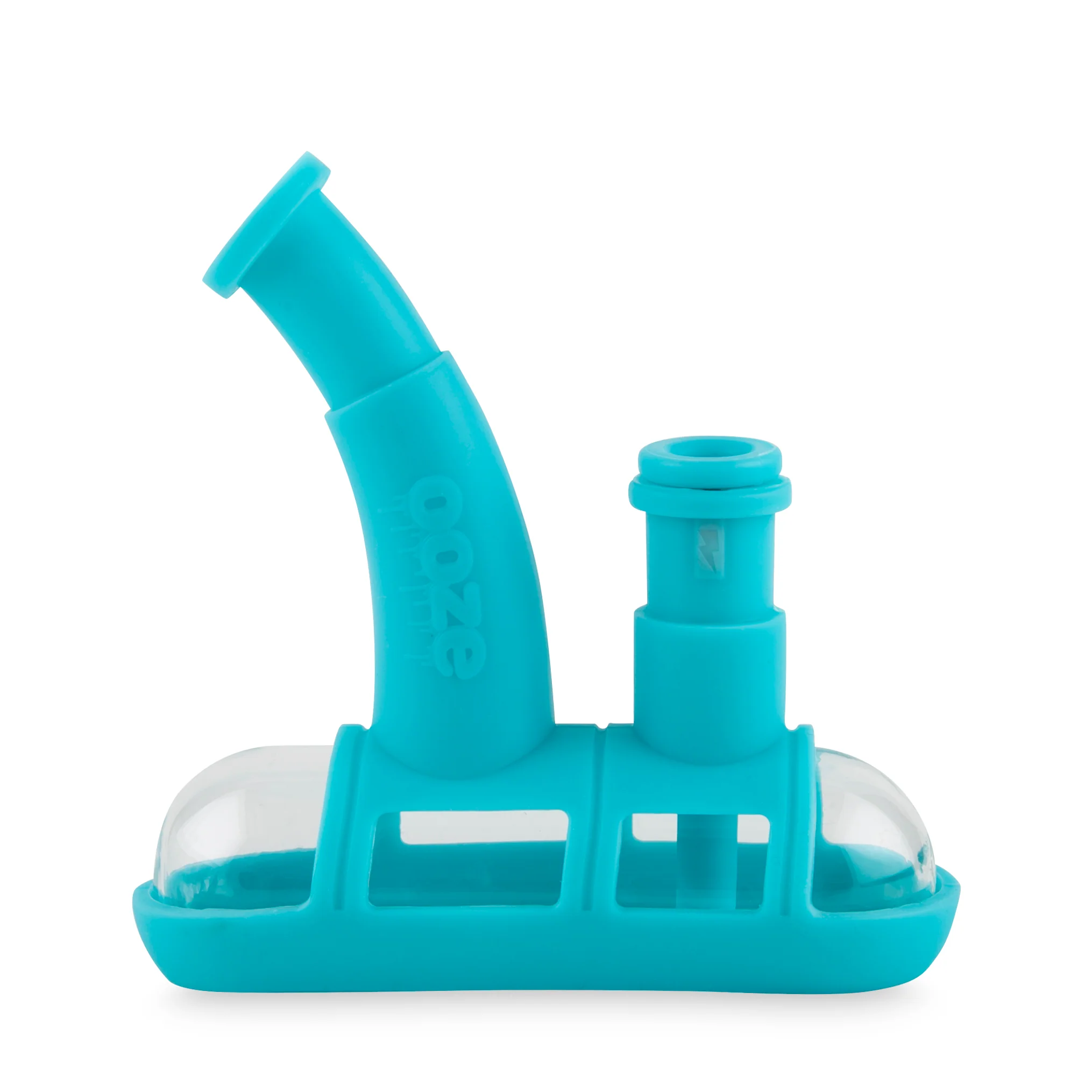 Ooze Steamboat Silicone Water Bubbler & Dab Rig - Aqua Teal - Image 3