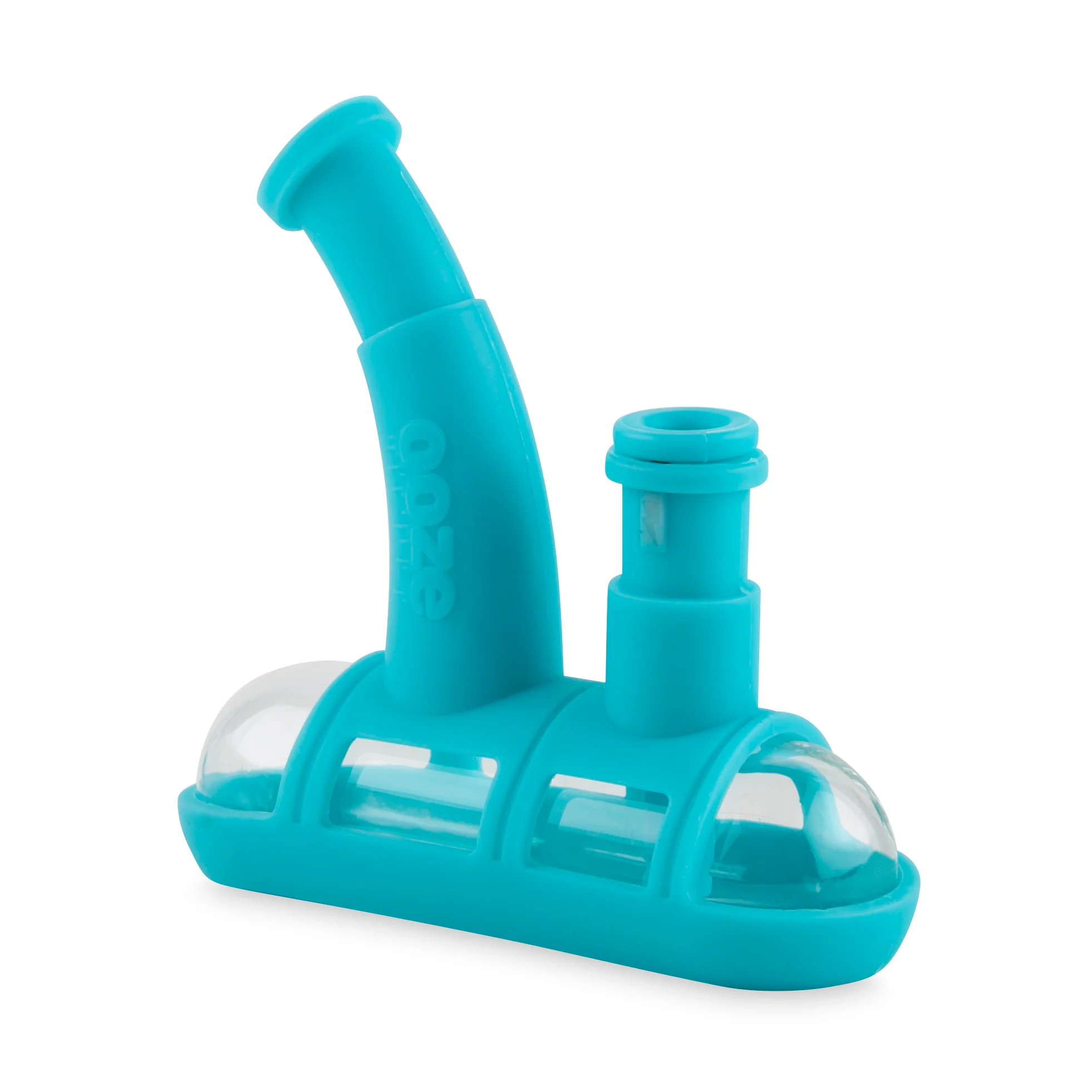 Ooze Steamboat Silicone Water Bubbler & Dab Rig - Aqua Teal - Image 5