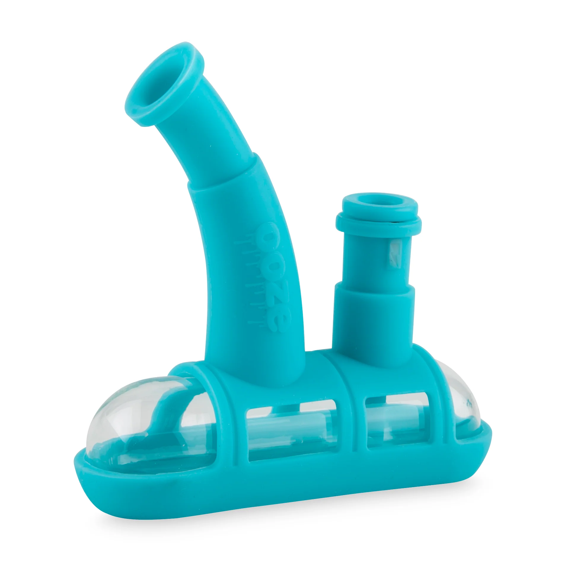 Ooze Steamboat Silicone Water Bubbler & Dab Rig - Aqua Teal - Image 6